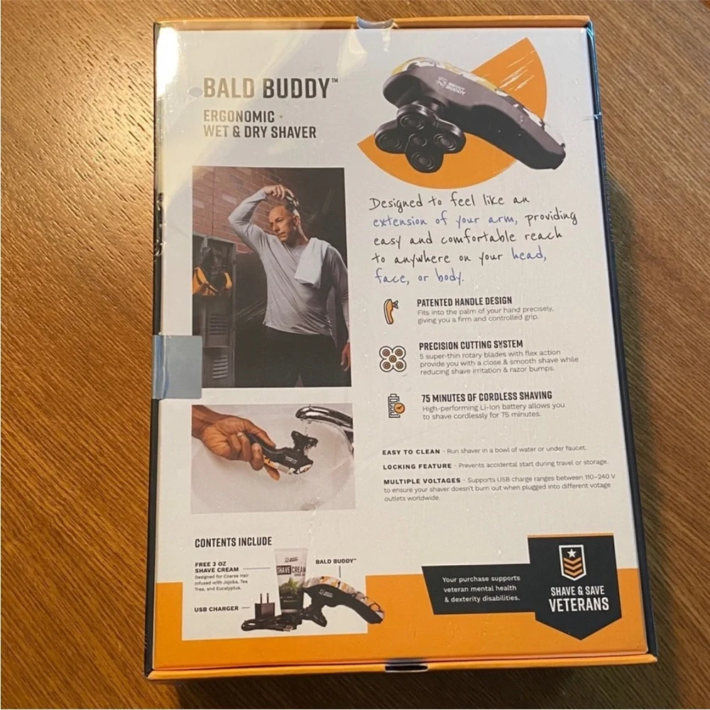 The Cut Buddy Bald Buddy Head Shaver Waterproof Rechargeable Electric Razor